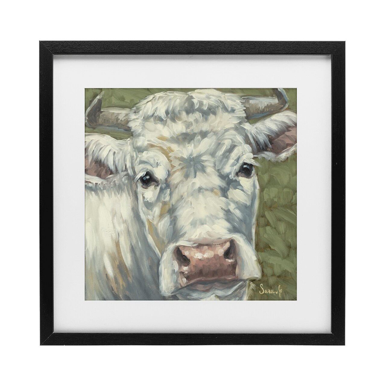 Stupell Industries Pearl Of The Pasture Framed Print Under Glass, design by Sara G. Designs